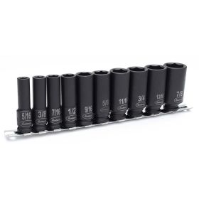 Eastwood 3/8" SAE Deep 10 Piece Impact Socket Set