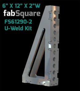 CertiFlat 6"X12"X2" Wide 90 Degree FS61290-2 fabSquare U-Weld Kit 