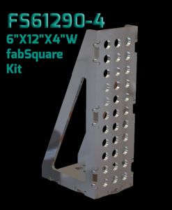 CertiFlat 6"X12"X4" Wide 90 Degree FS61290-4 fabSquare U-Weld Kit