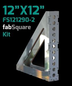CertiFlat 12"X12"X2" Wide 90 Degree FS121290-2 fabSquare U-Weld Kit
