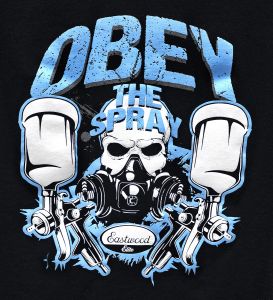 Eastwood obey the spray shirt black