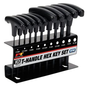 Performance Tool 10 pc. Metric T-Handle Hex Key Set W80275