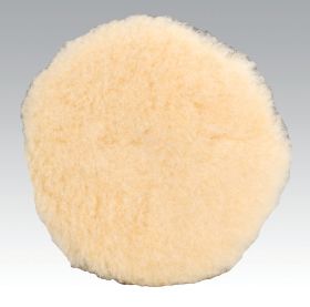 Dynabrade 5 In. Polishing Pad, Natural Sheepskin Wool 90036