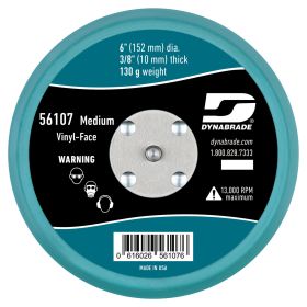 Dynabrade 6 In. Dia. Non Vacuum Disc Pad, 5/16 In. 24 Male Thread 56107