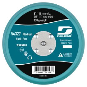 Dynabrade 6 In. Non Vacuum Disc Pad 5/16 In. 24 Male Thread 54327