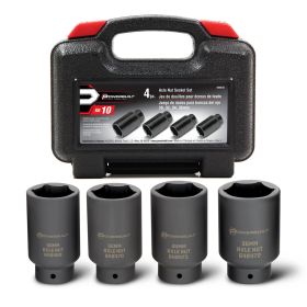 Powerbuilt 4PC AXLE NUT SOCKET SET KIT10 648635