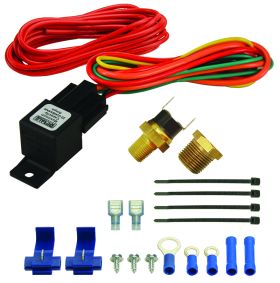 Derale 180°F Fan Switch Relay Kit (1/8 Inch & 3/8 Inch NPT) 16720