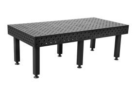 BuildPRO Welding Tables 2.4 x 1.2 Meter Table + Height Adj. Leg, 550 - 900 mm T28-2412FQ-B1