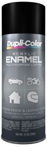 Dupli-Color Multi-Purpose Enamel Flat Black Aerosol 12 OZ DA1605