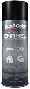 Dupli-Color Multi-Purpose Enamel Semi-Gloss Black Aerosol 12 OZ DA1603