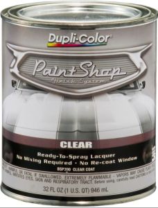 Dupli-Color Paint Shop Finish System Base Coat Gloss Clear Coat Quart 32 OZ BSP300
