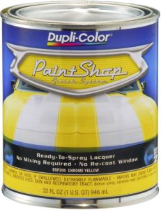 Dupli-Color Paint Shop Finish System Base Coat Chrome Yellow Quart 32 OZ BSP206