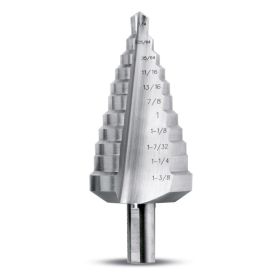 Evolution Power Tools Straight Flute Step Drill 1/4 In. to 1 3/8  In. SD 11
