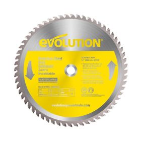 Evolution Power Tools 14 In. Stainless x 90T x 1 In. Arbor 14BLADESSN