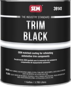 SEM Trim Black Gallon Can 39141