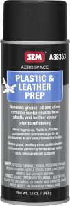 SEM Aerospace Plastic & Leather Prep 16 oz Can with 12 oz Fill Aerosol Can A38353