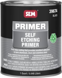 SEM Self Etching Primer - Black Quart Can 39674