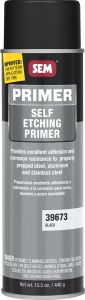 SEM Self Etching Primer - Black 20 oz Can with 16 oz Fill Aerosol Can 39673