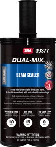 SEM Dual-Mix Gray Seam Sealer 7 oz Plastic Cartridge 39377