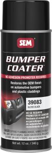 SEM Bumper Coater - Gloss Black 16 oz Can with 12 oz Fill Aerosol Can 39083
