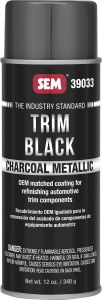 SEM Trim Black -  Charcoal Trim Metallic 16 oz Can with 12 oz Fill Aerosol Can 39033