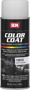 SEM Color Coat - Satin Gloss Clear 16 oz Can with 12 oz Fill Aerosol Can 13013