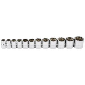 Ingersoll Rand Hand Tools 12 Piece 1/2 In. Drive Shallow Socket Set - SAE 12-Pt 752052X