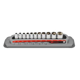 Ingersoll Rand Hand Tools 11 Piece 1/4 In. Drive Shallow Socket Set - SAE 6-Pt 752044X