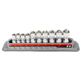 Ingersoll Rand Hand Tools 10 Piece 6 Pt Metric Universal Joint Socket Set 752035X