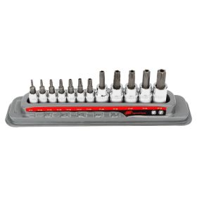 Ingersoll Rand Hand Tools 12 Piece Tamper Proof Torx Bit Socket Set 752031X