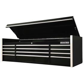 Extreme Tools RX Series 72 In.W x 25 In.D 12 Drawer Top Chest Black RX722512CHBK
