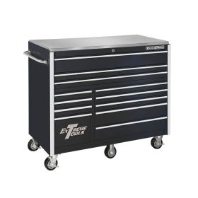 Extreme Tools RX Series 55 In.W x 25 In.D 12 Drawer Roller Cabinet Black  RX552512RCBK