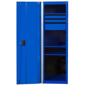 Extreme Tools RX Series 24 In.W x 30 In.D 3 Drawer and 3 Shelf Side Locker Blue  RX243003SLBLBK