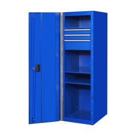Extreme Tools RX Series 19 In.W x 25 In.D 3 Drawer and 3 Shelf Side Locker Blue  RX192503SLBL