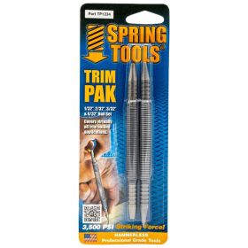 Open Box Spring Tools Nail Set Trim Pak 1/32  2/32  3/32  4/32 TP1234