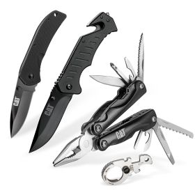 CAT 4 pc Multi-Tool & Folding Pocket Knife Set 980103