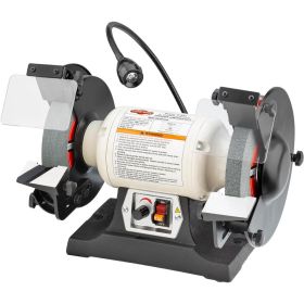Shop Fox 8 in. Variable-Speed Grinder with Work Light W1840