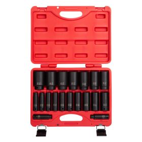 Sunex 19pc 1/2" Dr. SAE Deep Impact Socket Set 2641