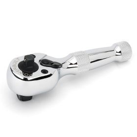Powerbuilt 1/4 In. and 3/8 In. Drive 72 Tooth Dual Head Stubby Ratchet 940931