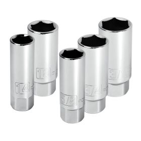 Powerbuilt 5 Piece 3/8 In. Drive Spark Plug Socket Set 640855