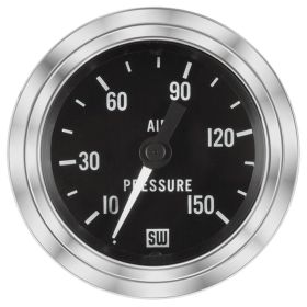 Stewart Warner Ga Air Pressure Deluxe 0-150PSI Mechanical 82329