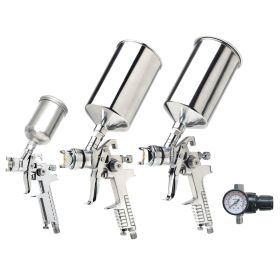 Titan Tools 4 pc. HVLP Triple Setup Spray Gun Kit 19220