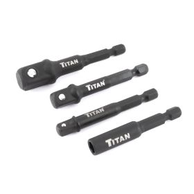 Titan Tools 4 pc. Impact Socket Adapter & Magnetic Bit Holder 12002