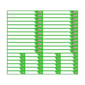 Viper Tool Storage Magnetic Toolbox Labels Blank Lime Green VMLLGBLN
