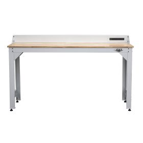 Viper Tool Storage 72 in. Steel Worktable Frame White With Butcher Block Work Top V72WTFWH_BB
