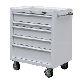 Viper Tool Storage 30 in. W x 41 in. H 5-Drawer 18G Steel Rolling Cabinet White V300541WHR