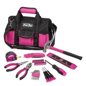 The Original Pink Box PB15TB 15-inch Wide Mouth Soft Sided Multi-Purpose Bag with Zipper and Shoulder Strap, Pink