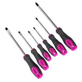 The Original Pink Box 6pc Screwdriver Set w/Magnetic Tips Pink PB6MSD