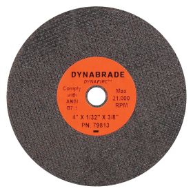 Dynabrade 4 in. x 1/32 in. x 3/8 in. Dynafire T1 Cut-Off Wheel 79813