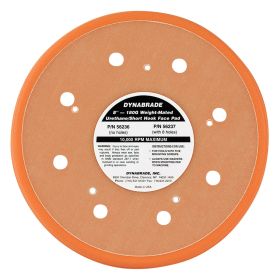 Dynabrade 8 in. Dia. Vacuum Disc Pad Hook-Face Short Nap 56237